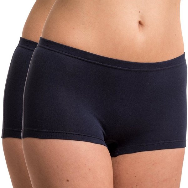 HERMKO Panty Shorties (Pack, 2er) Baumwolle/Elastan, bequemer Umschlagbund, höher geschnitten