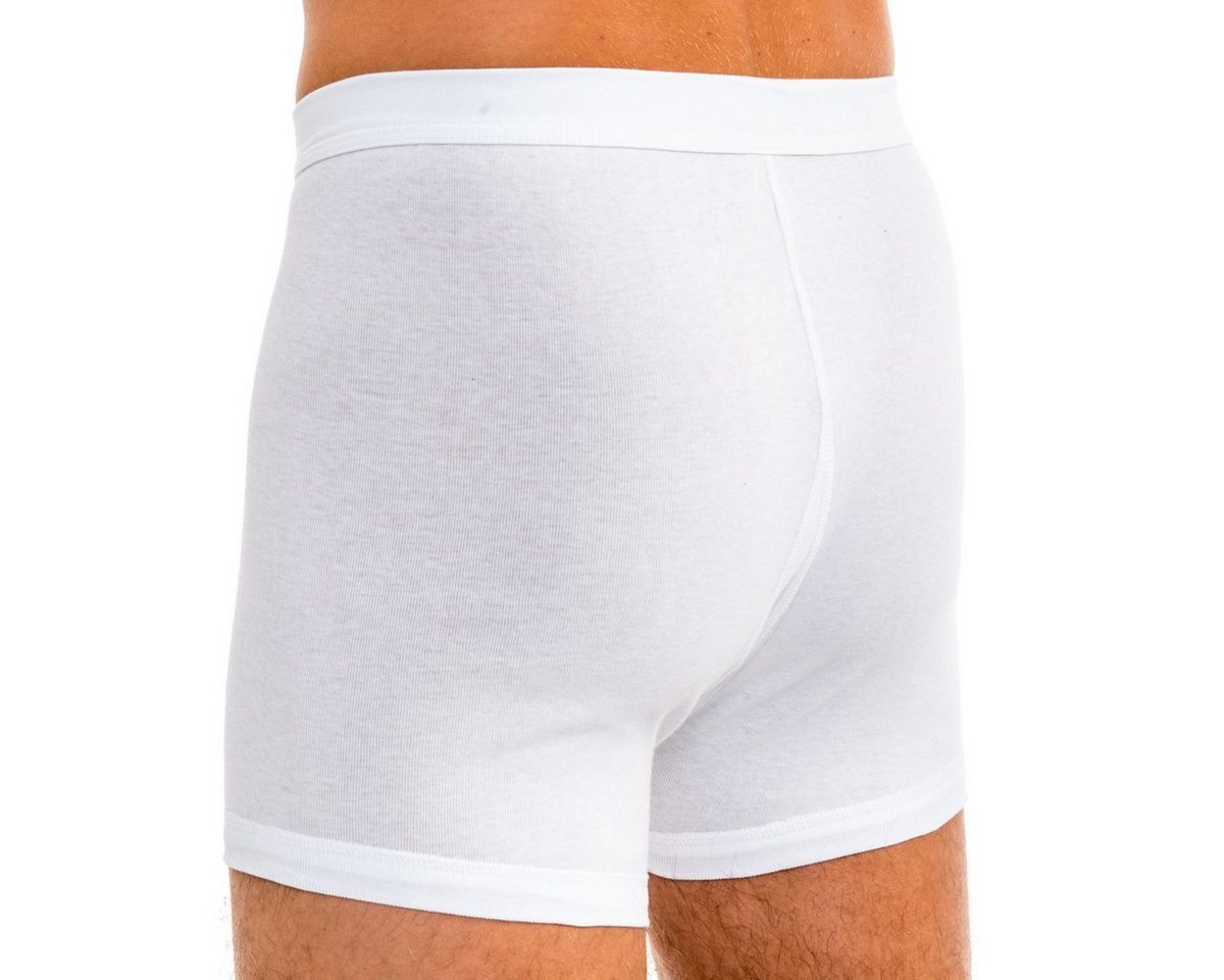 HERMKO Retro Boxer (Pack, 4er) Bio-Baumwolle Feinripp Pagen mit Eingriff hoher Weichbund – Bild 2 von 5