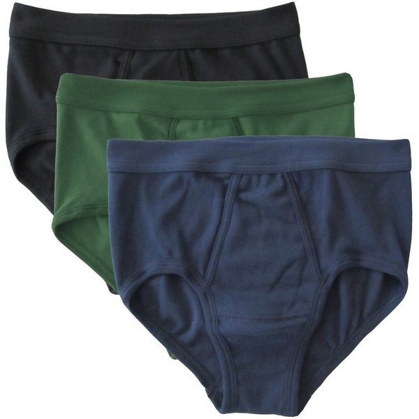 HERMKO Slip 3240 (Pack, 3er) 100 % Bio-Baumwolle mit Eingriff Weichbund hergestellt in EU basic