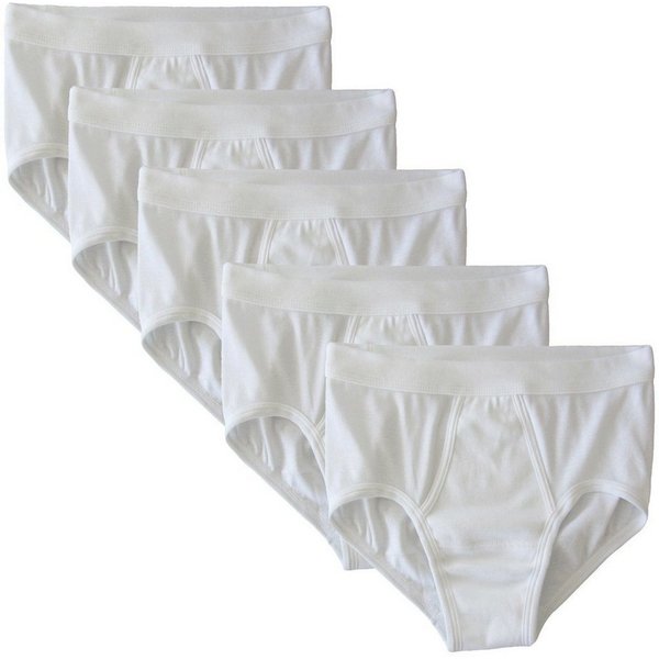 HERMKO Slip 3240 (Pack, 5er) 100 % Bio-Baumwolle mit Eingriff Weichbund hergestellt in EU basic
