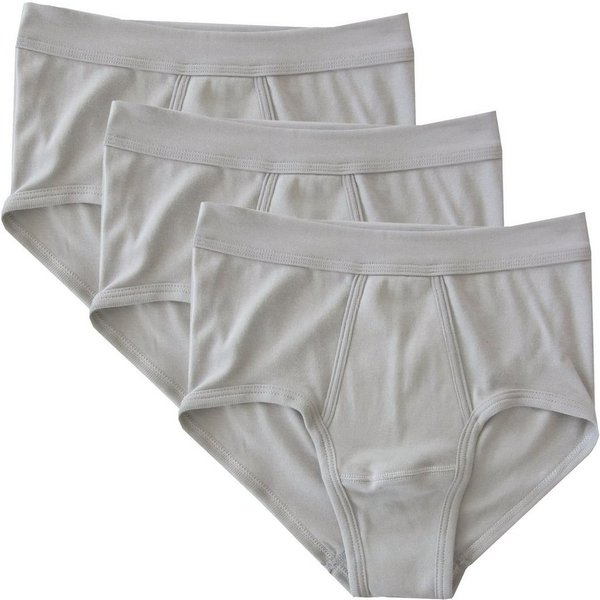 HERMKO Slip 3240 (Pack, 3er) 100 % Bio-Baumwolle mit Eingriff Weichbund hergestellt in EU basic