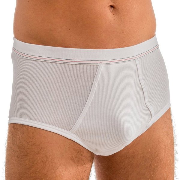 HERMKO Slip 3248 mit Eingriff, Bio-Baumwolle, Doppelripp, breiter Weichbund, körpernah