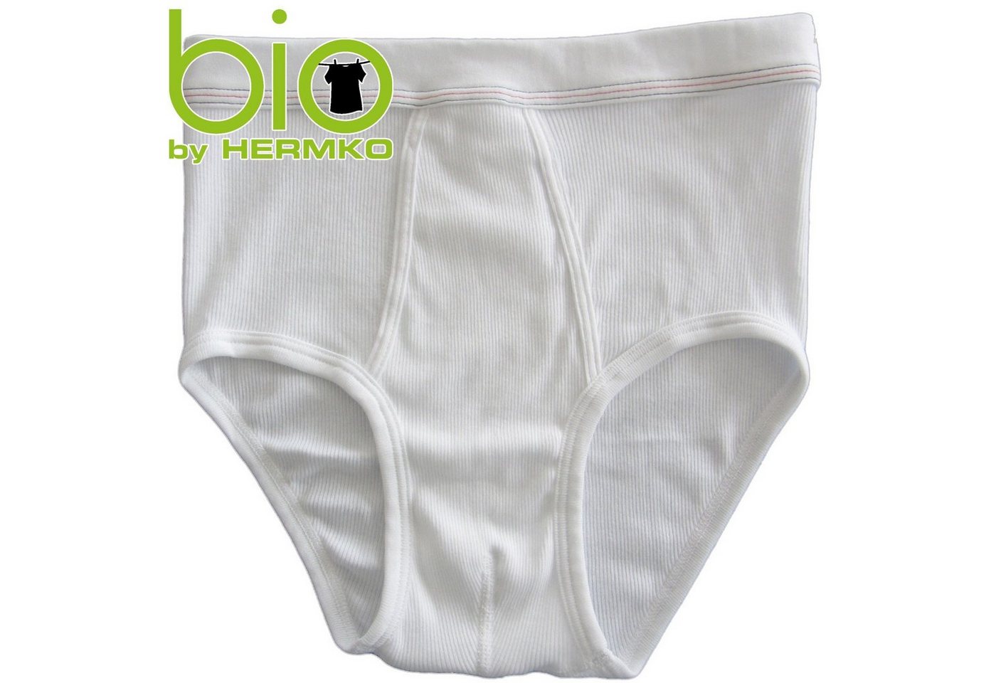 HERMKO Slip 3248 (Pack, 5er) 100 % Bio-Baumwolle Doppelripp mit Eingriff hergestellt in EU – Bild 2 von 5