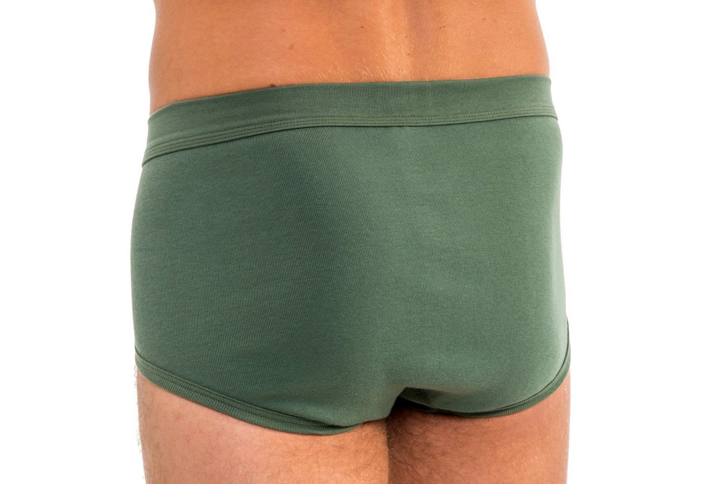 HERMKO Slip Briefs mit Eingriff,Bio-Baumwolle, breiter Weichbund, körpernah, große Größen – Bild 2 von 4