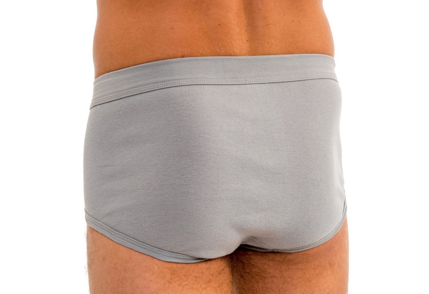 HERMKO Slip Briefs mit Eingriff,Bio-Baumwolle, breiter Weichbund, körpernah, große Größen – Bild 2 von 5