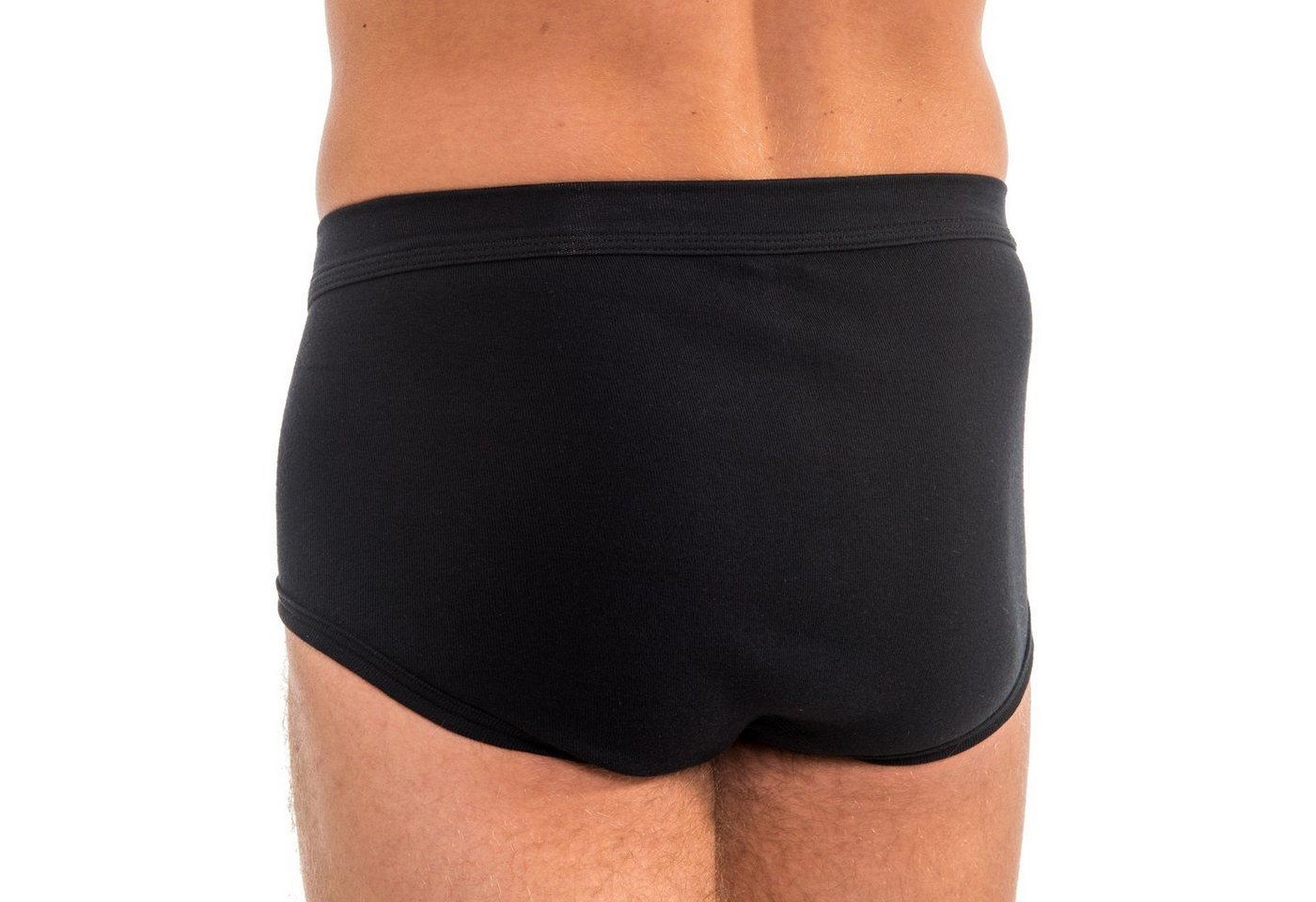 HERMKO Slip Briefs (Pack, 4er) 100 % Bio-Baumwolle mit Eingriff Weichbund hergestellt in EU basic – Bild 4 von 5
