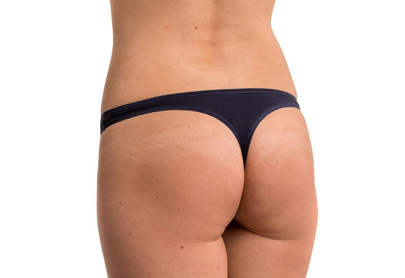 HERMKO String 5050 Tanga Slip, Baumwolle/Elastan, gute Passform, Feinripp – Bild 2 von 2