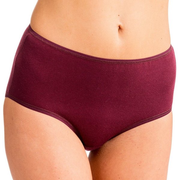 HERMKO Taillenslip 1150 (Pack, 4er) Maxi-Slip, Basic, 100 % Bio-Baumwolle, elast. Abschluss, Feinripp