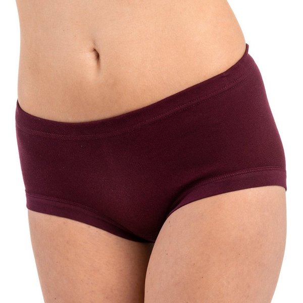HERMKO Taillenslip Maxi-Slip, High-Rise-Slip (Pack, 3er) 100 % Bio-Baumwolle Maxischlüpfer Tunnelzug hergestellt in EU