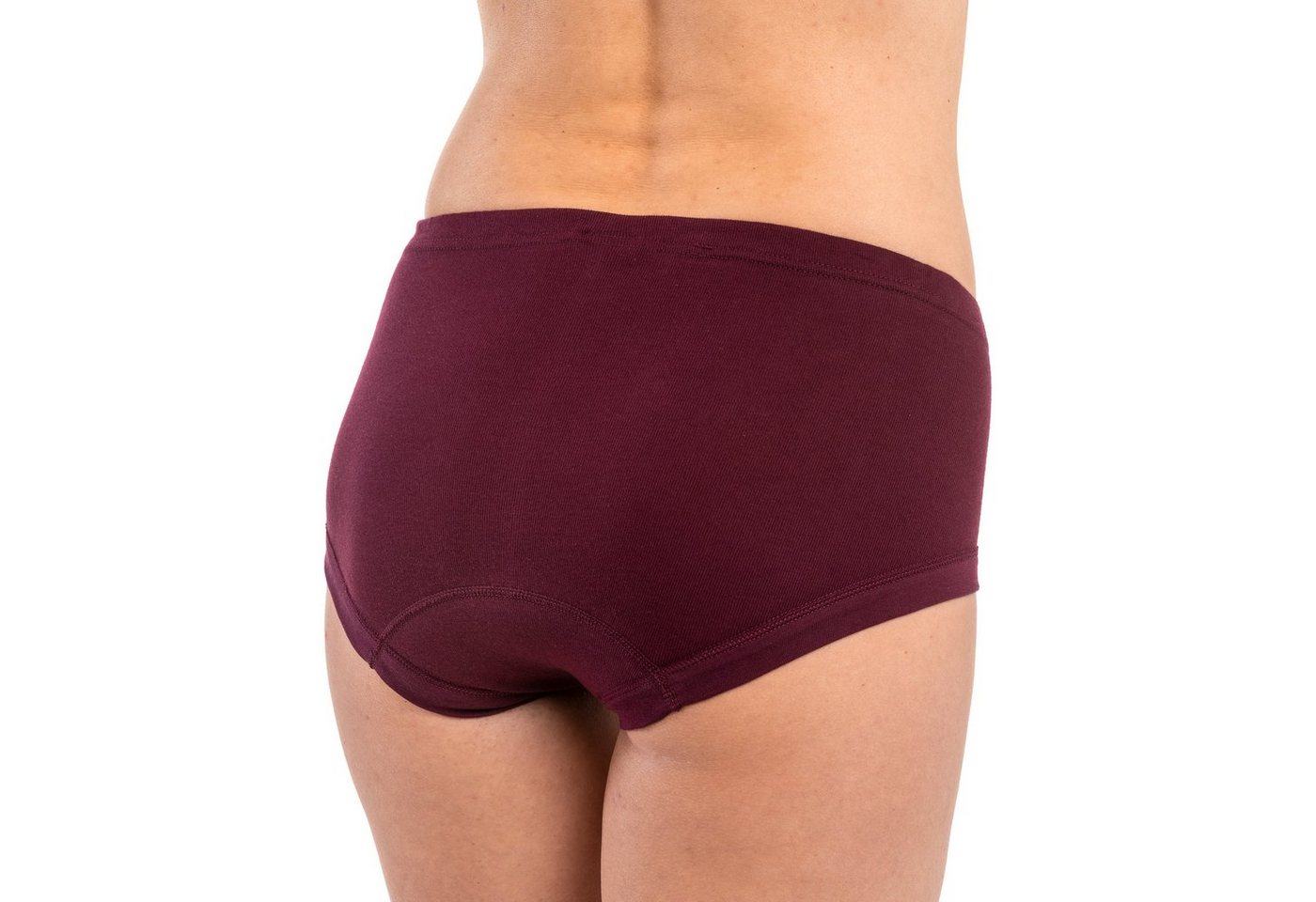 HERMKO Taillenslip Maxi-Slip, High-Rise-Slip (Pack, 3er) 100 % Bio-Baumwolle Maxischlüpfer Tunnelzug hergestellt in EU – Bild 2 von 2