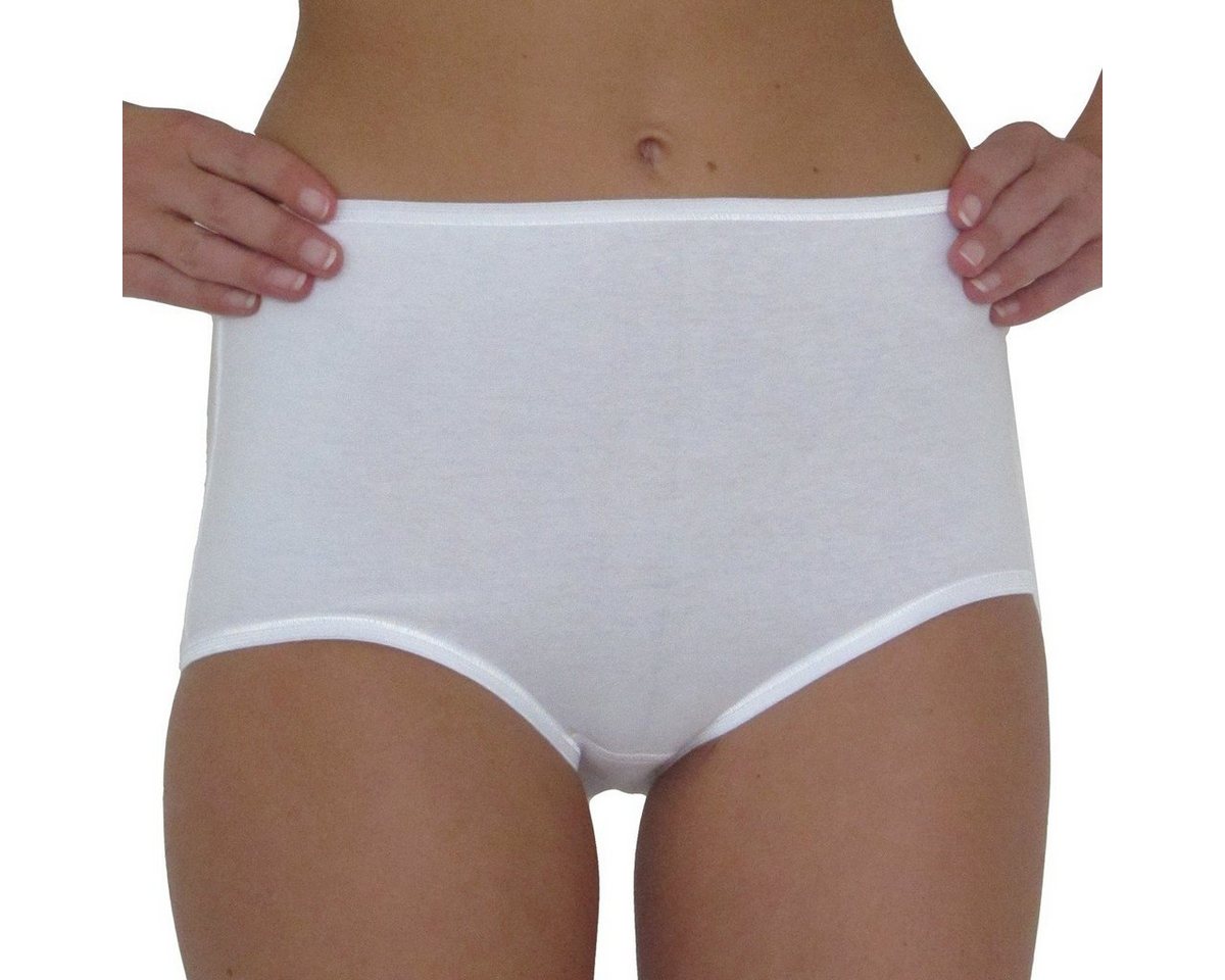 HERMKO Taillenslip Maxi-Slip, High-Rise-Slip (Pack, 5er) Maxi-Slip, Basic, 100 % Bio-Baumwolle, elast. Abschluss, Feinripp – Bild 3 von 4