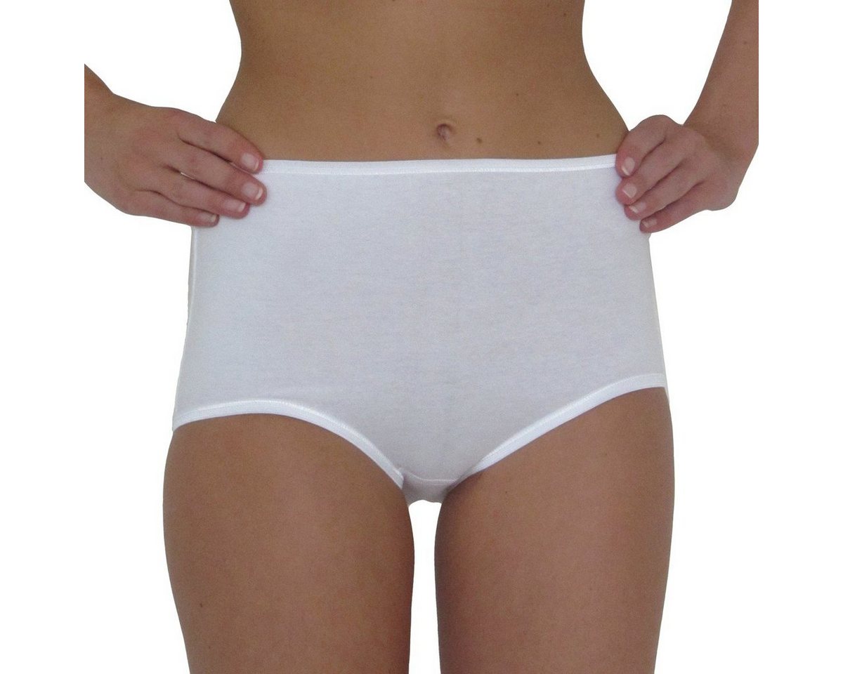 HERMKO Taillenslip Maxi-Slip, High-Rise-Slip (Pack, 5er) Maxi-Slip, Basic, 100 % Bio-Baumwolle, elast. Abschluss, Feinripp – Bild 4 von 4