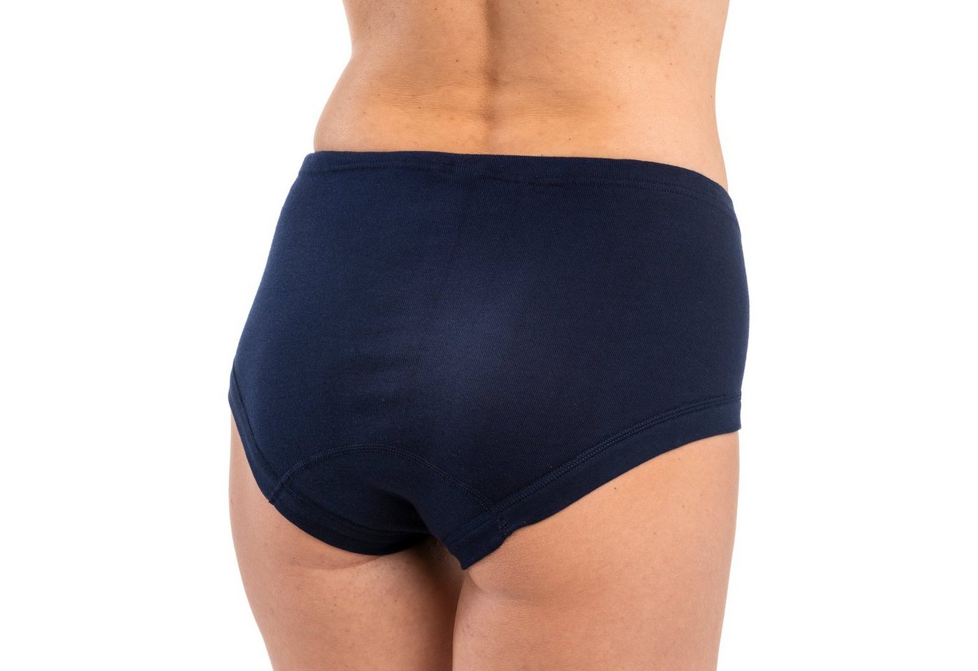 HERMKO Taillenslip Maxi-Slip, High-Rise-Slip (Pack, 3er) 100 % Bio-Baumwolle Maxischlüpfer Tunnelzug hergestellt in EU – Bild 2 von 2