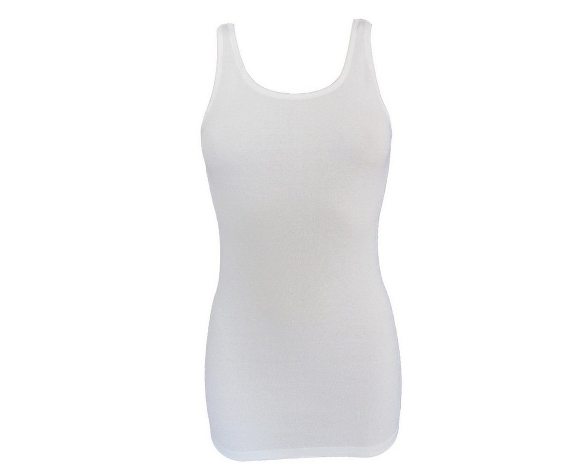 HERMKO Unterhemd 1317 (Pack, 3er) Tank Top, Achselhemd, Bio-Baumwolle, Shirt, extralang, Feinripp – Bild 5 von 5