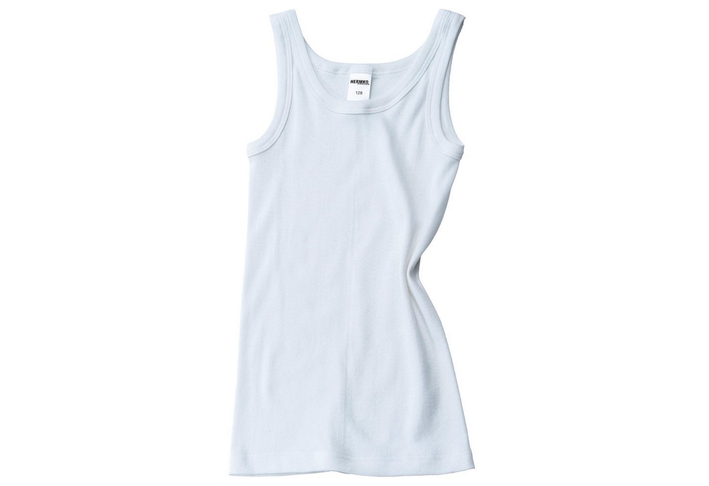 HERMKO Unterhemd 2800 (Pack, 4er) 4er Pack, 100 % Bio-Baumwolle, Knaben Tank Top – Bild 2 von 2