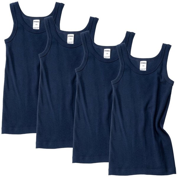 HERMKO Unterhemd 2800 (Pack, 4er) 4er Pack, 100 % Bio-Baumwolle, Knaben Tank Top