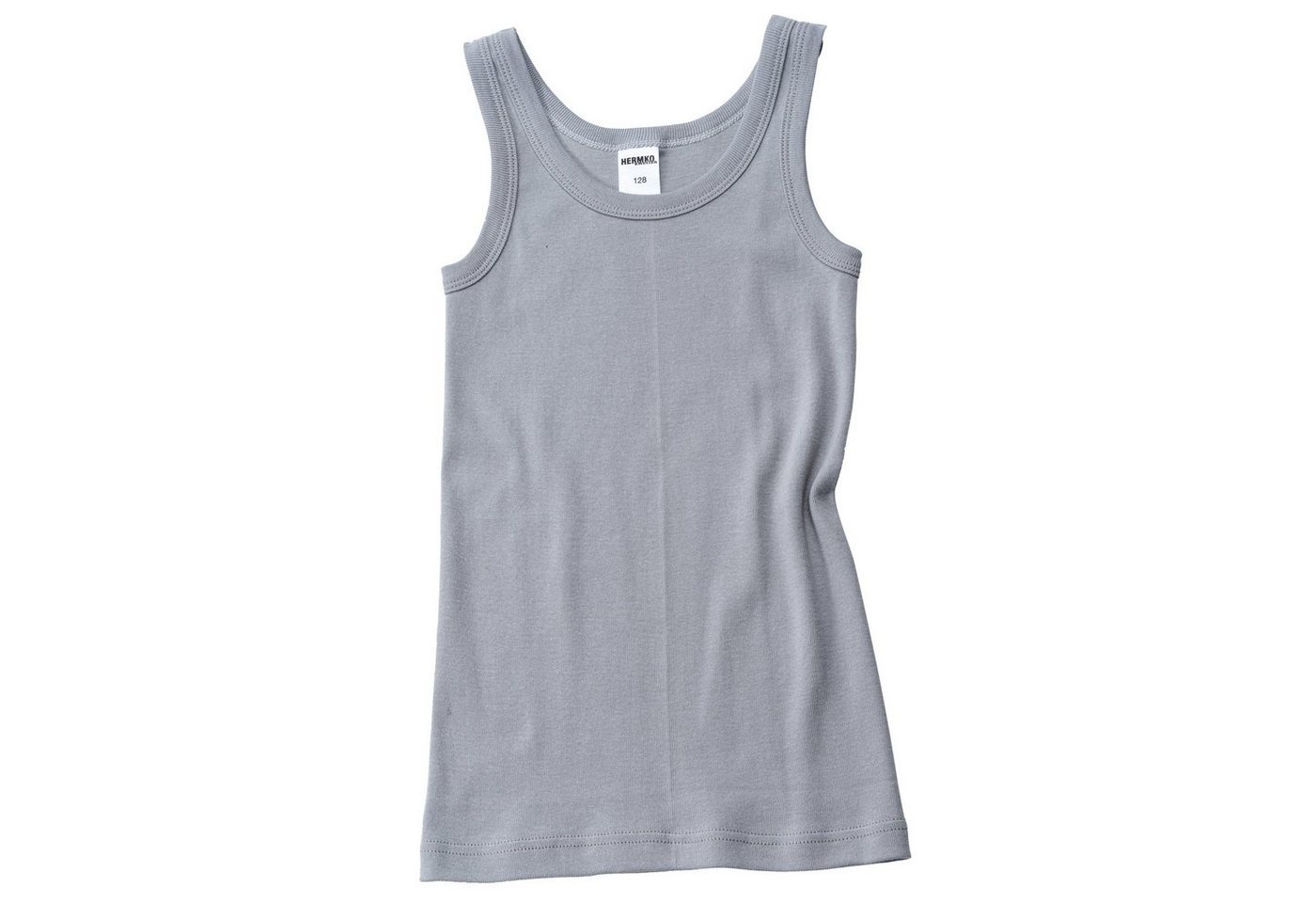 HERMKO Unterhemd 2800 (Pack, 3er) 100 % Bio-Baumwolle, Knaben Tank Top, hergestellt in EU, Feinripp – Bild 4 von 4