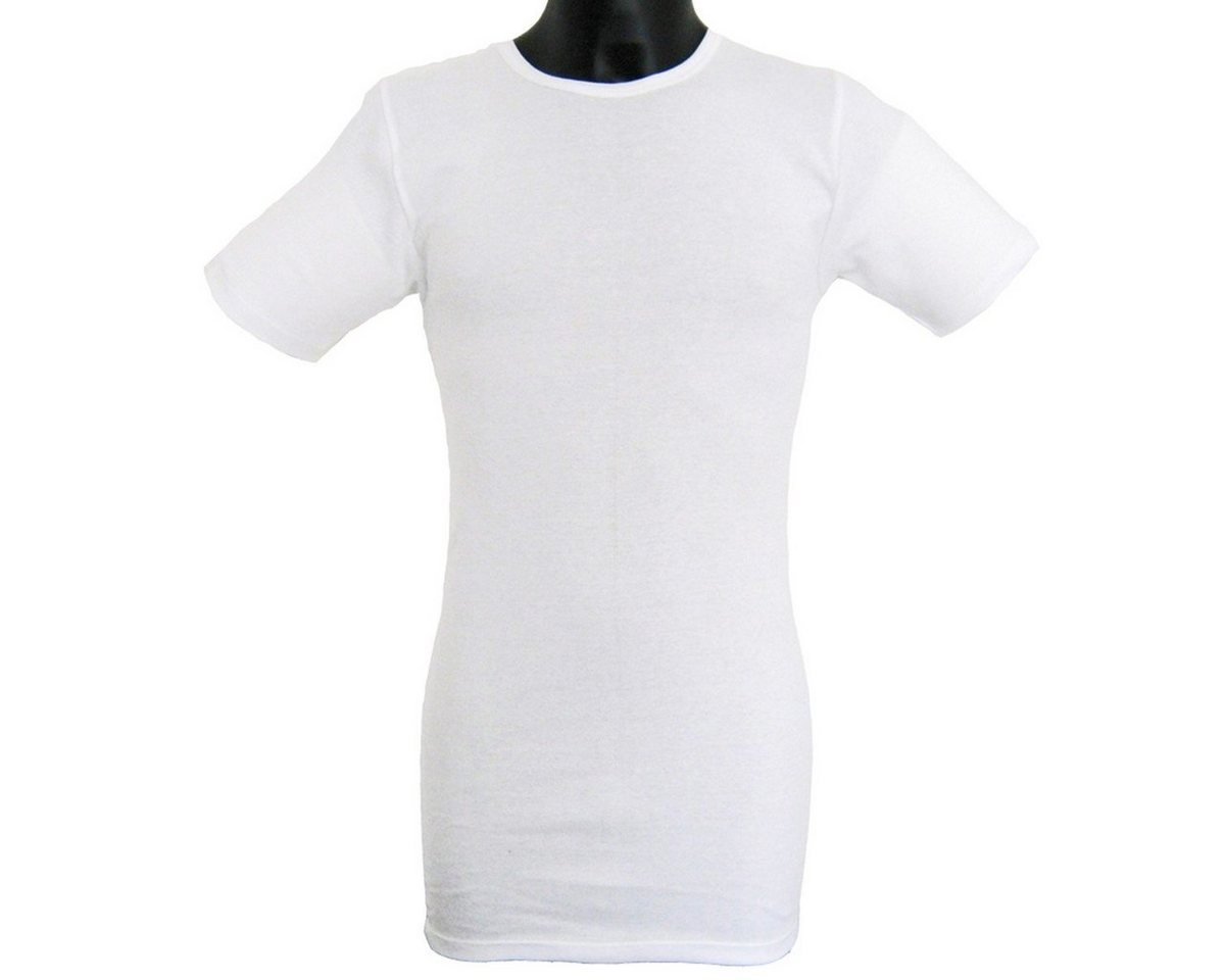 HERMKO Unterhemd 3847 extralang (10 cm), 100 % Bio-Baumwolle, kurzarm Shirt, Feinripp – Bild 3 von 3