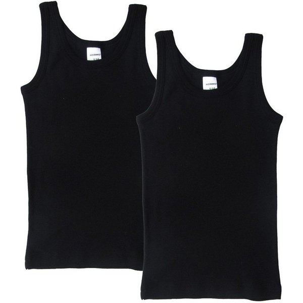 HERMKO Unterhemd 62800 (Pack, 2er) Sportunterwäsche Jungen Mädchen schnelltrocknend hergestellt in EU