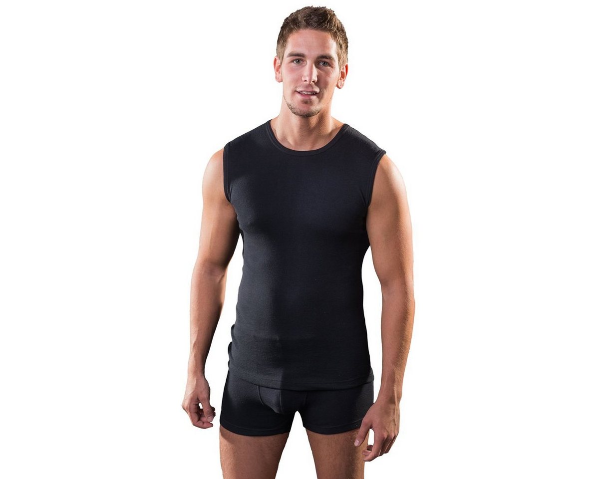 HERMKO Unterhemd 63040 (Pack, 2er) Muskelshirt, Sportunterwäsche schnelltrocknend atmungsaktiv – Bild 3 von 4