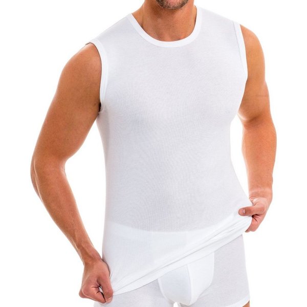 HERMKO Unterhemd Unterhemd Bio-Baumwolle, Muskelshirt, Tank Top, Vest, Rundhals-Ausschnitt