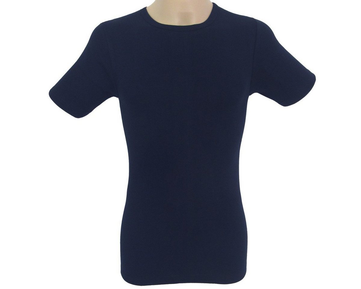 HERMKO Unterziehshirt 3840 (Pack, 2er) Bio Baumwolle kurzarm Basic Feinripp hergestellt in EU – Bild 4 von 5