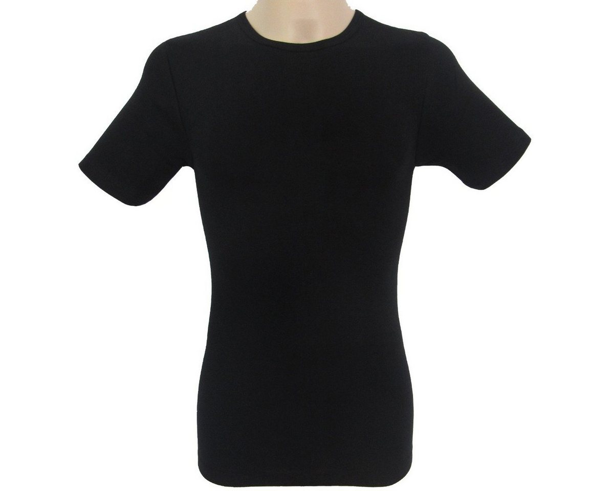 HERMKO Unterziehshirt 3840 (Pack, 2er) Bio Baumwolle kurzarm Basic Feinripp hergestellt in EU – Bild 5 von 5