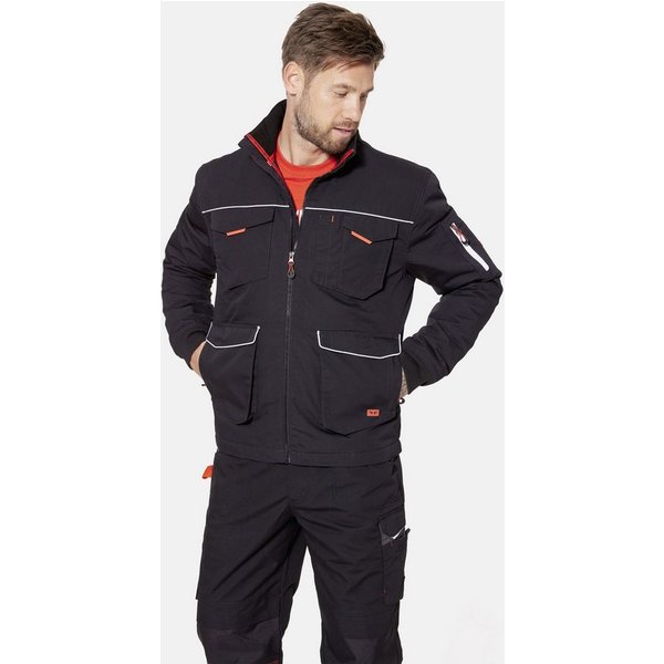 HERO by John Medoox Arbeitsjacke JONAS Workwear Arbeits-Outdoorjacke Outdoorjacke Arbeitsjacke gefüttert Stehkragen für Herren
