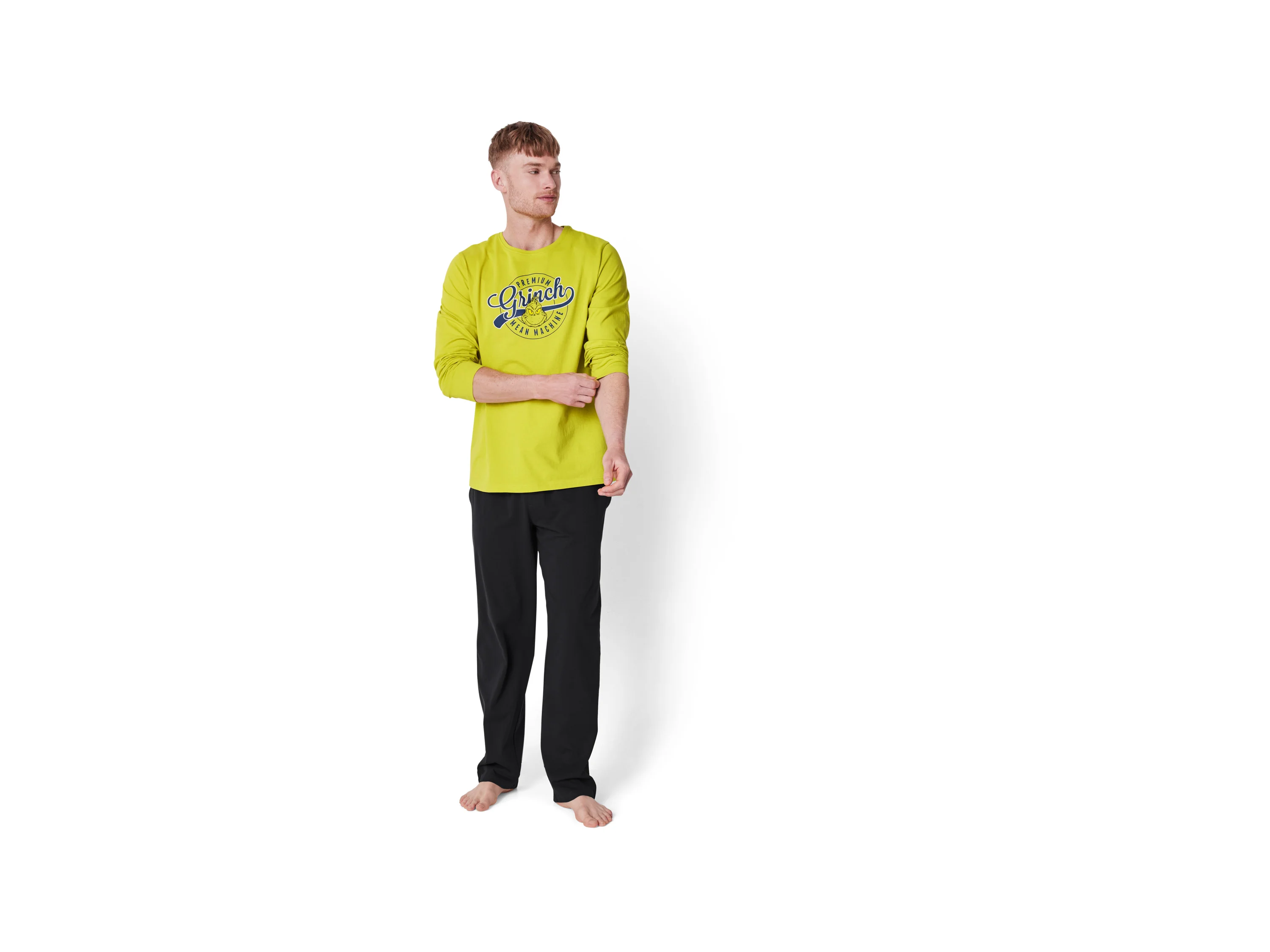 Herren Pyjama (Grün, M (48/50)) – Bild 2 von 4