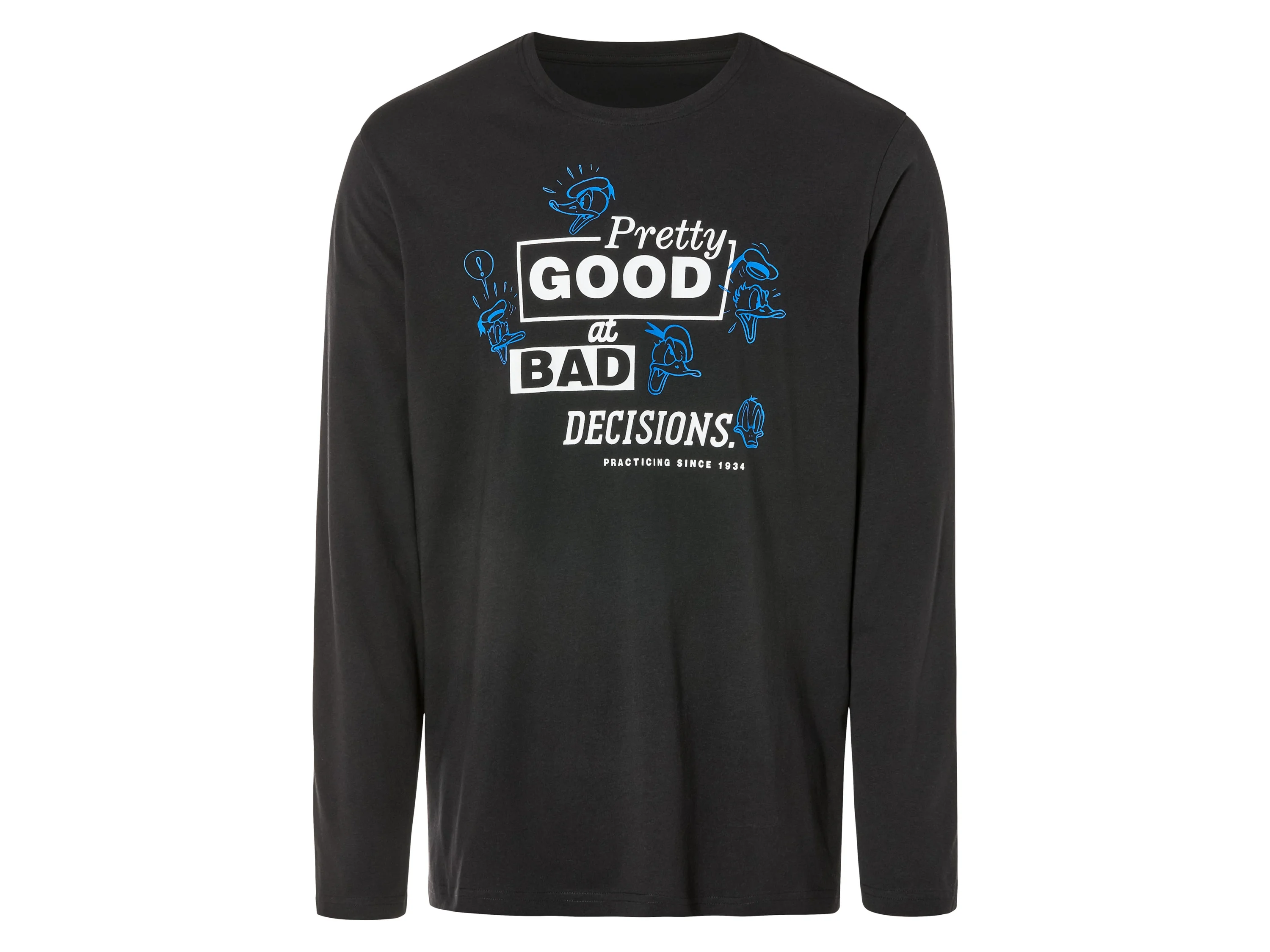 Herren Pyjama Lizenz (Schwarz, XL(56/58)) – Bild 2 von 3