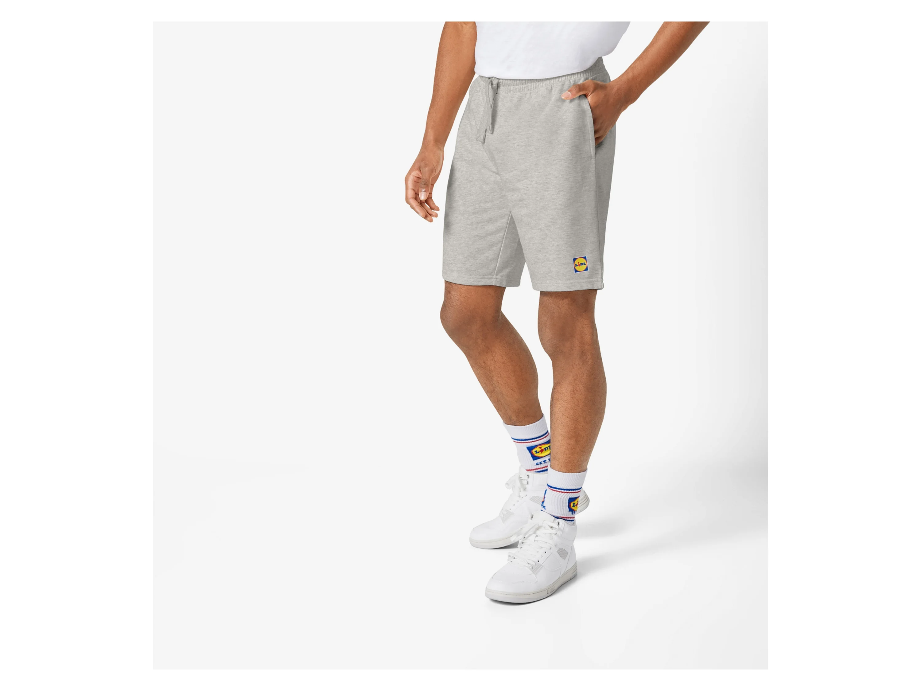 Herren Sweatshorts (Grau, XL (56/58)) – Bild 2 von 4