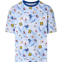 Herren T-Shirt (Hellblau, L (52/54))