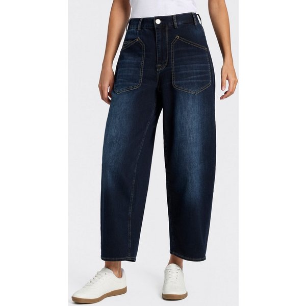 Herrlicher Loose-fit-Jeans Meryll Denim Light O-Shape mit aufgesetzten Taschen