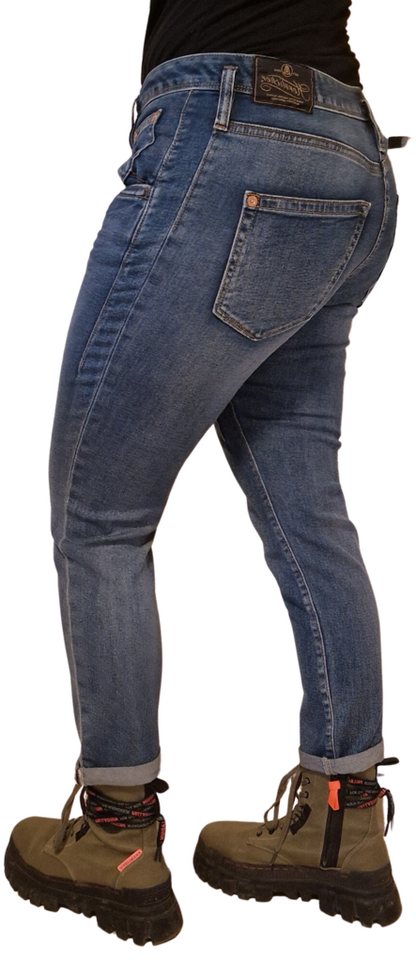 Herrlicher Regular-fit-Jeans 5318-D9705, Shyra Cropped Jeans Comfort mit Knopfleiste halb verdeckte Knopfleiste – Bild 3 von 4