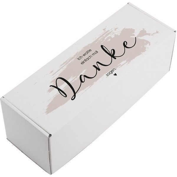 Herz & Heim Geschenkbox als Dankeschön - Geschenkverpackung "Danke" aus stabiler Pappe, verschiedene Größen