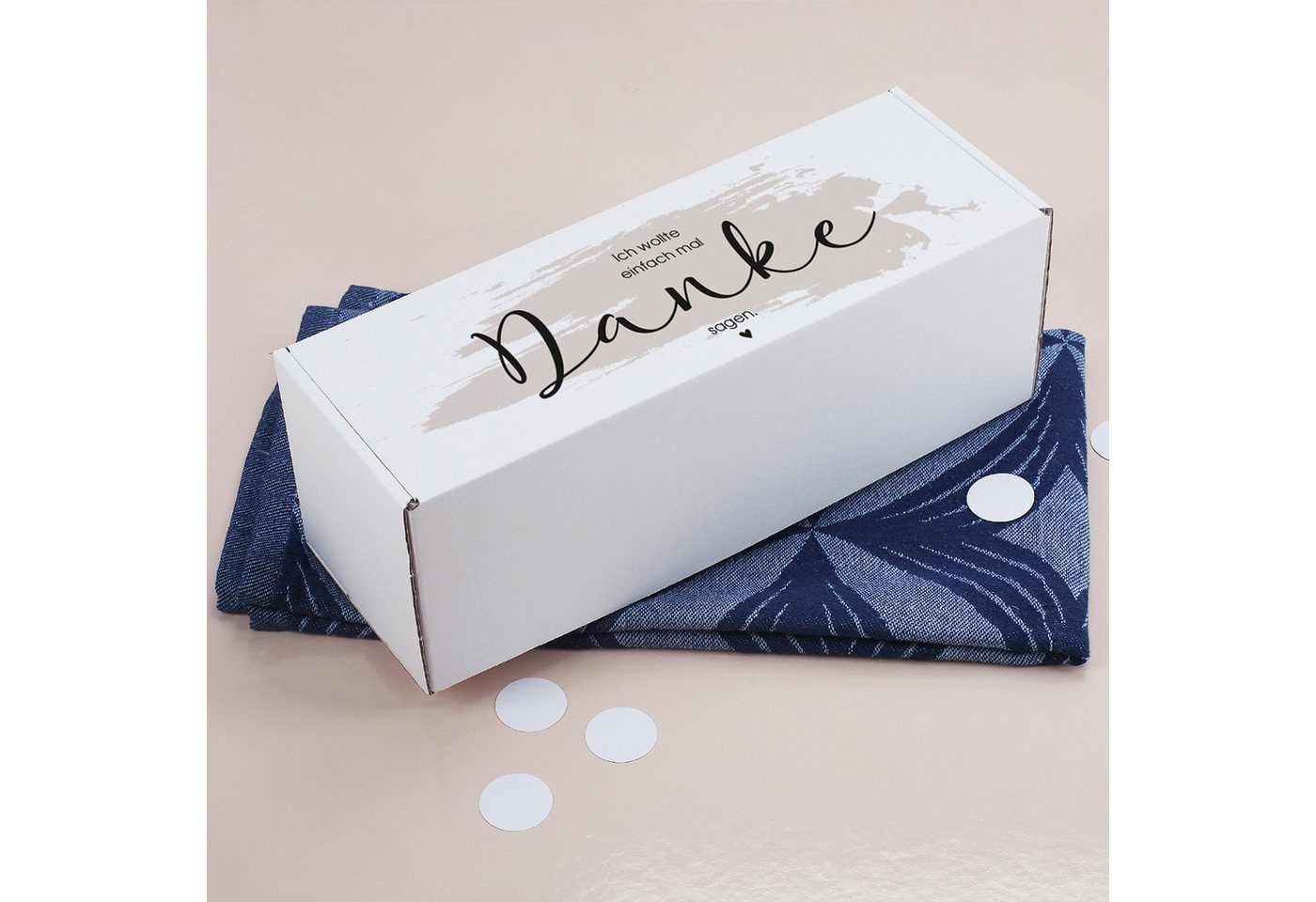 Herz & Heim Geschenkbox als Dankeschön - Geschenkverpackung "Danke" aus stabiler Pappe, verschiedene Größen – Bild 4 von 5