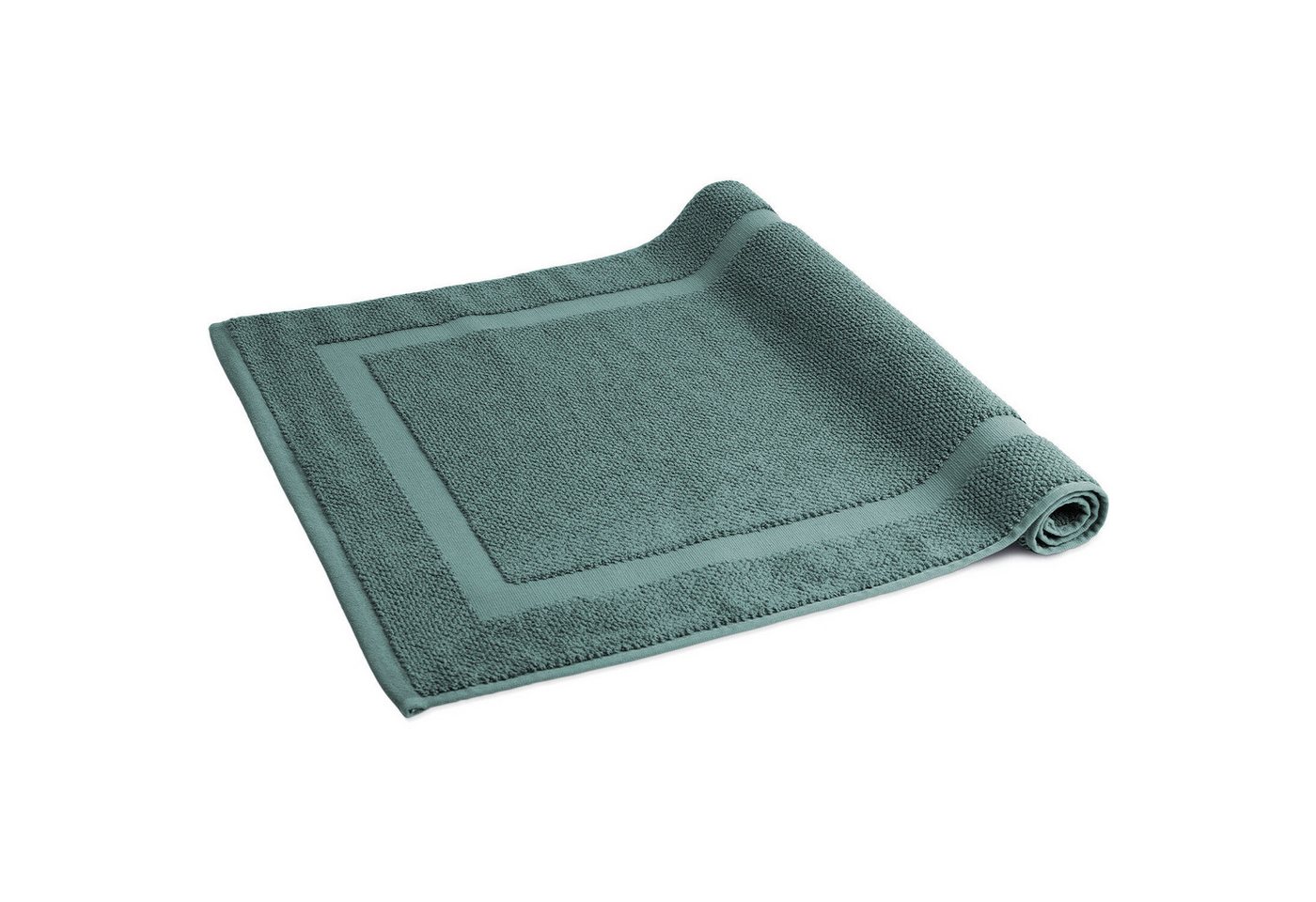 herzbach home Badematte Spa 50x80 cm, Baumwolle, Rechteckig, 1000g/m², Premium-Qualität, 100% Baumwolle, mit Bordüre – Bild 4 von 5