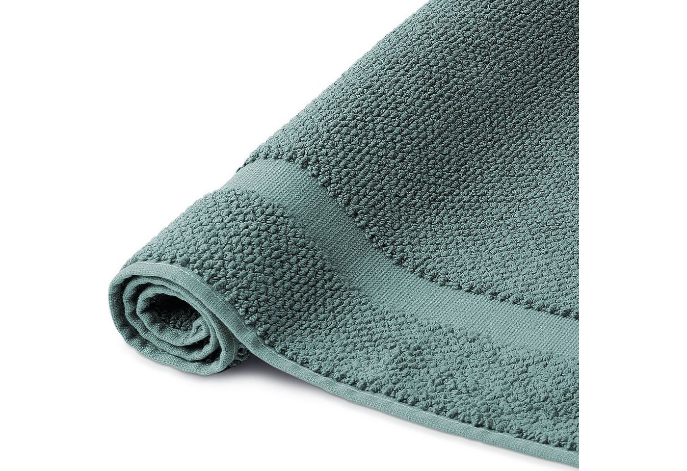 herzbach home Badematte Spa 50x80 cm, Baumwolle, Rechteckig, 1000g/m², Premium-Qualität, 100% Baumwolle, mit Bordüre – Bild 5 von 5