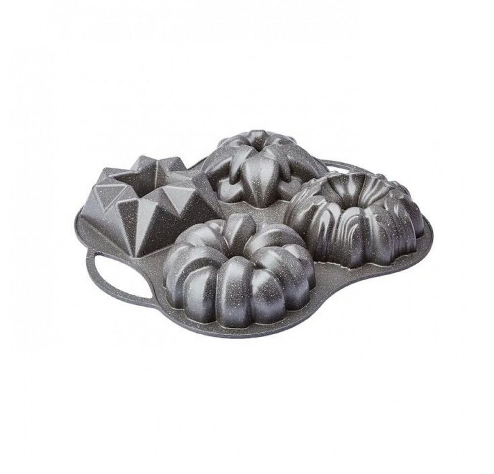 Karaca Herzkuchenform Karaca Cake Pro 4-tlg. Anthrazit Gusskuchenform – Bild 2 von 5