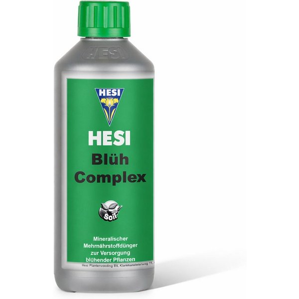 HESI Spezialdünger 500 ml Blüh Complex Blütenstimulator Blüten Booster Blütenpracht, 0,5 Liter, hochwertiger, mineralischer Mehrnährstoffdünger