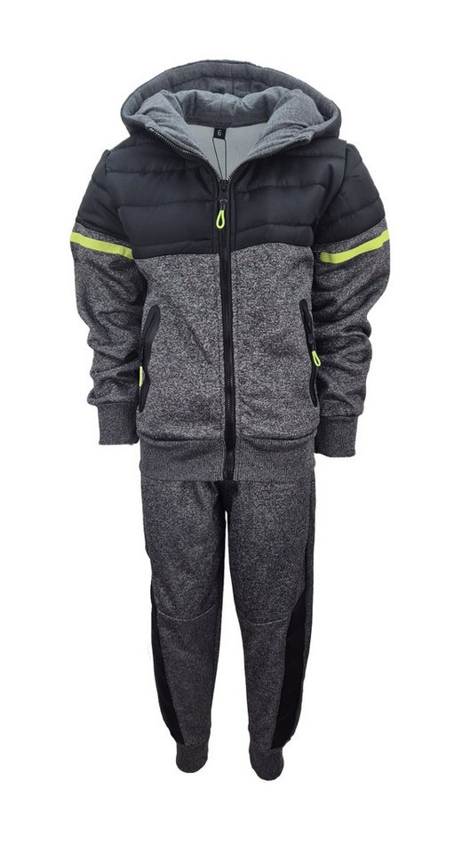 Hessis Jogginganzug Freizeitanzug JF372 (Set, 2-tlg., Jacke mit Jogginghose), für Jungen Stylisch mit Reißverschlusstaschen – Bild 2 von 4