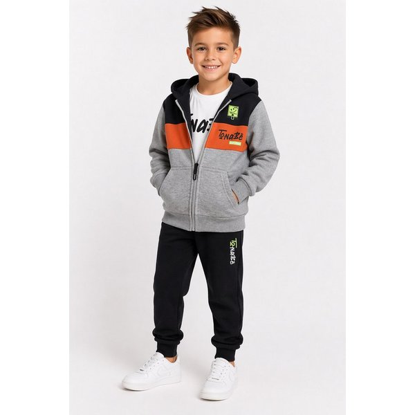 Hessis Jogginganzug Freizeitanzug Trainingsanzug JF209 (Set, 3-tlg., T-Shirt, Jacke und Jogginghose), für Kinder