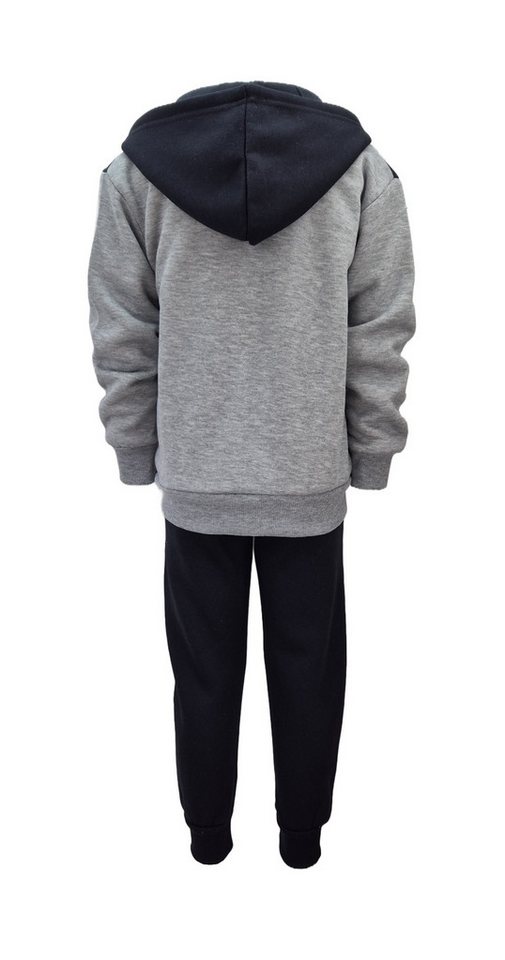 Hessis Jogginganzug Freizeitanzug Trainingsanzug JF209 (Set, 3-tlg., T-Shirt, Jacke und Jogginghose), für Kinder – Bild 3 von 5