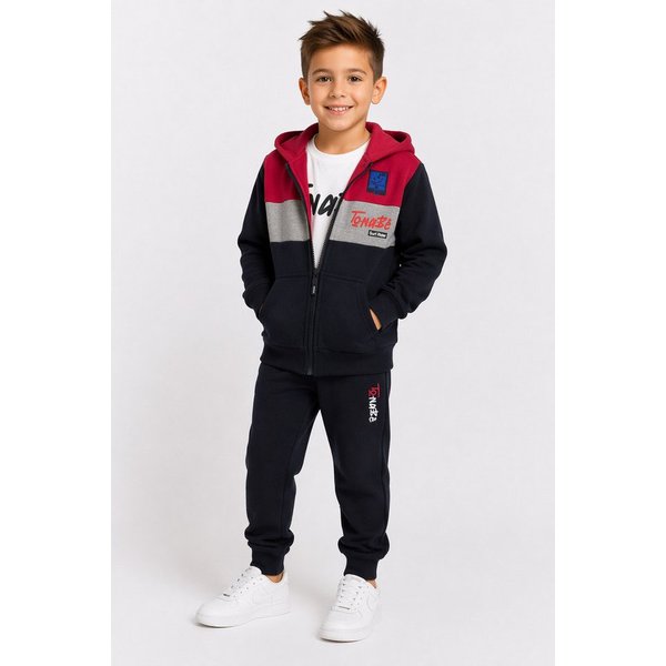 Hessis Jogginganzug Freizeitanzug Trainingsanzug JF209 (Set, 3-tlg., T-Shirt, Jacke und Jogginghose), für Kinder