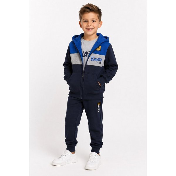 Hessis Jogginganzug Freizeitanzug Trainingsanzug JF209 (Set, 3-tlg., T-Shirt, Jacke und Jogginghose), für Kinder