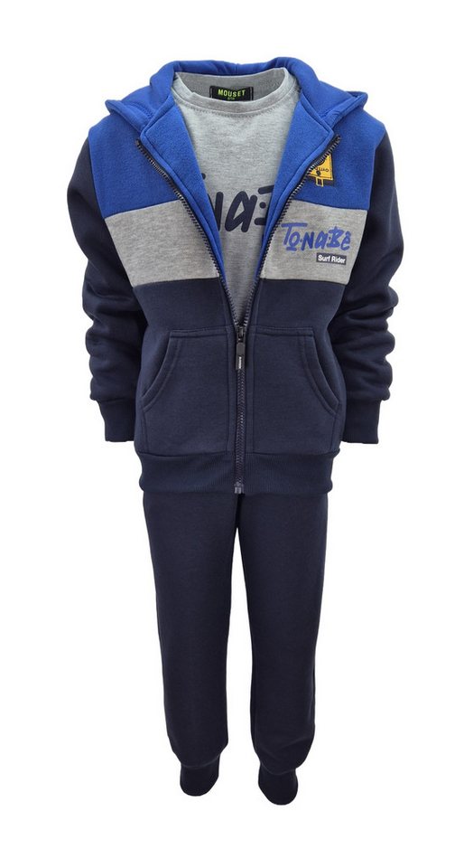 Hessis Jogginganzug Freizeitanzug Trainingsanzug JF209 (Set, 3-tlg., T-Shirt, Jacke und Jogginghose), für Kinder – Bild 2 von 5