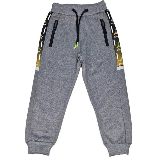 Hessis Jogginghose Coole Jungen-Freizeithose mit Sport-Print – in drei Farben! J199 Elastikbund mit tunnelzug
