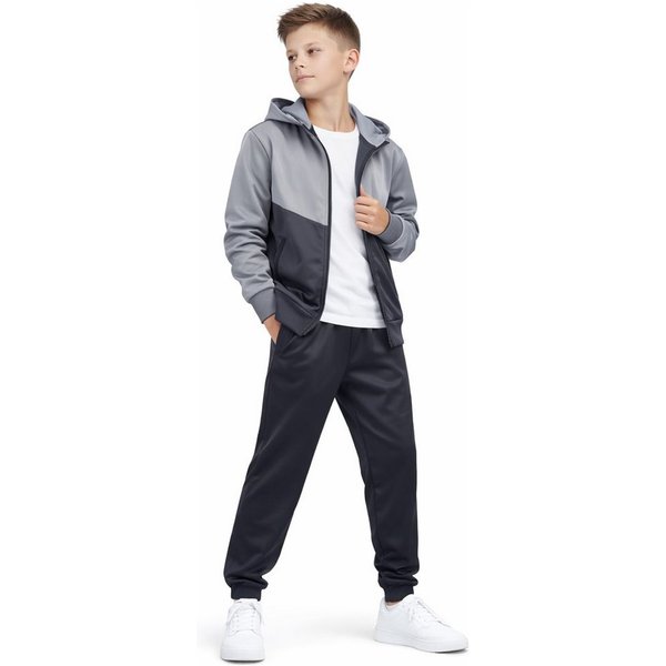 Hessis Trainingsanzug Jogginganzug Freizeitanzug Set für Jungen und Mädchen JF516 (Set, 2-tlg., Jacke mit Jogginghose), bestehend aus Jacke und Jogginghose