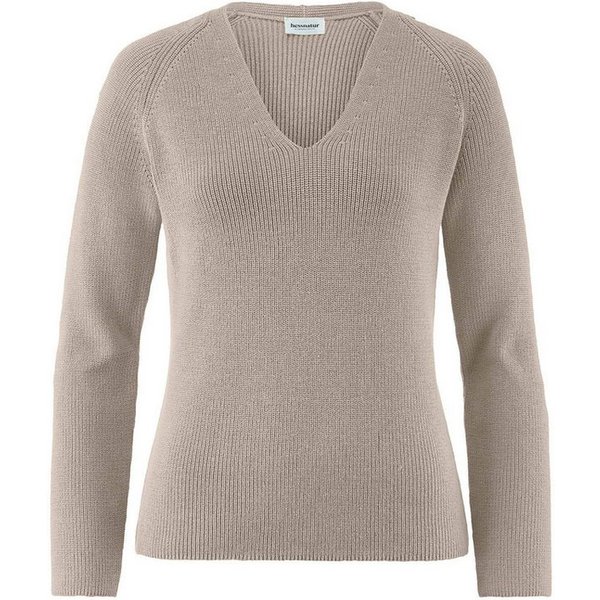 Hessnatur Strickpullover aus reiner Bio-Baumwolle (1-tlg)