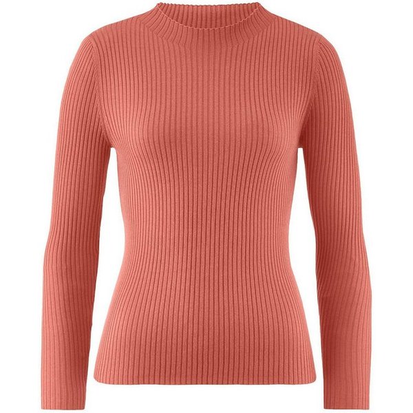Hessnatur Strickpullover Fitted aus TENCEL™ Lyocell mit Bio-Baumwolle (1-tlg)